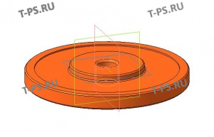 БКП 6S1000.14.001 Оправка для монтажа подшипника (022790) 0735.330.799, 55х120х29 ф.SKF вторичного вала. Габ-ые р-ры,мм: Ф119х15, масса, кг: 0,96