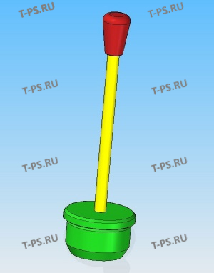 БКП 6S1000.21.000 Приспособление для нагрева внутреннего кольца подшипника ф.SKF 0735.330.799 (881-3356), 55х120х29, предварительно подсобранного в задний картер, перед установкой вторичного вала. Габ-ые р-ры,мм: Ф61х213, масса, кг: 0,79