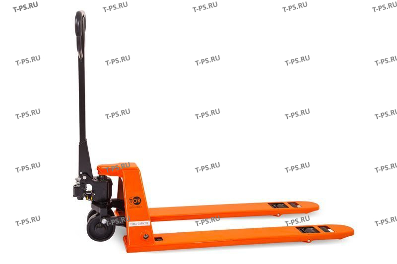 Тележка гидравлическая 1500 кг 1150 мм TOR BFL15 низкопрофильная (полиуретановые колеса)