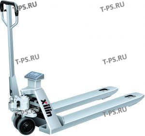 Тележка гидравлическая 2000 кг 1150 мм XILIN BFC6-7S с весами нержавеющая сталь (нейлоновые колеса)