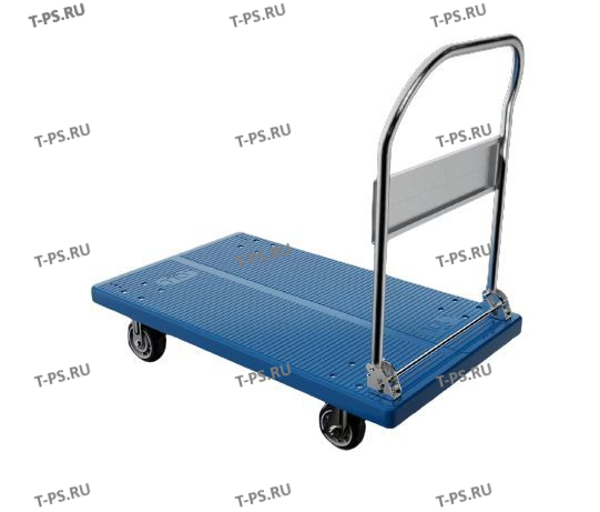 Тележка платформенная TOR PHJ175 гп 175 кг (720x470) c пластмассовой платформой (резин.колеса 125)