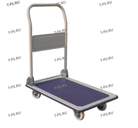 Тележка платформенная пластиковая 350 кг TOR PH350P (820х575) со складной ручкой (пластик, 125 мм)