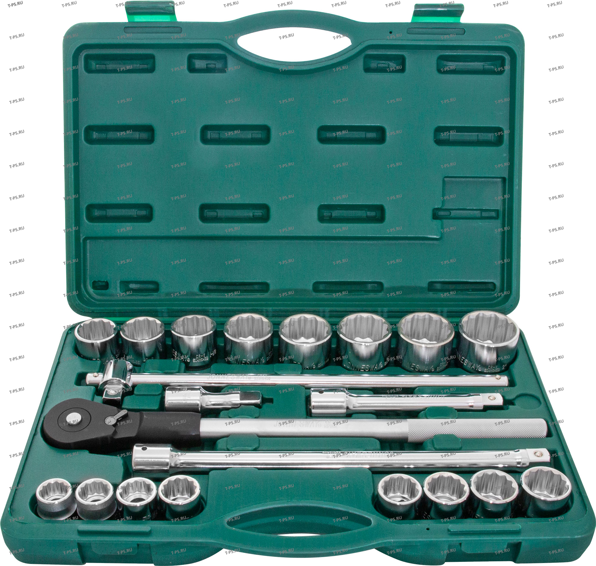 S04H6622S (S04H6422S) Набор головок торцевых дюймовых 34DR, SAE 78--2, 22 предмета