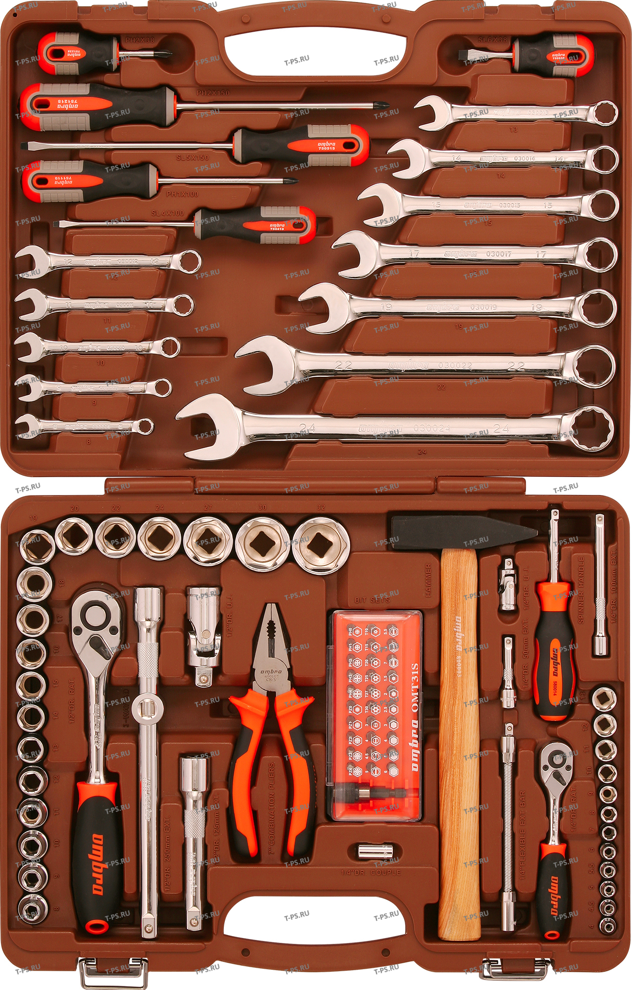 OMT93S (OMT93S18) Набор инструмента универсальный 14, 12DR, 93 предмета