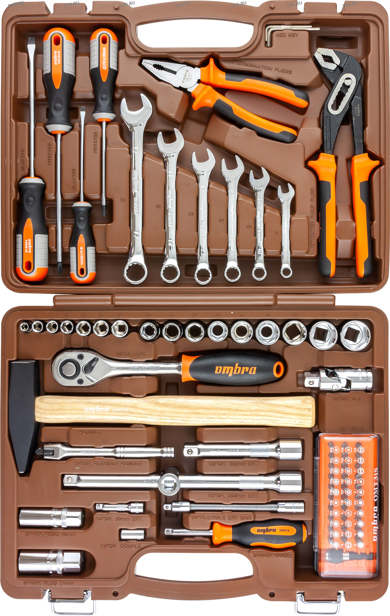 OMT75S Набор инструмента универсальный 14, 12DR, 75 предметов