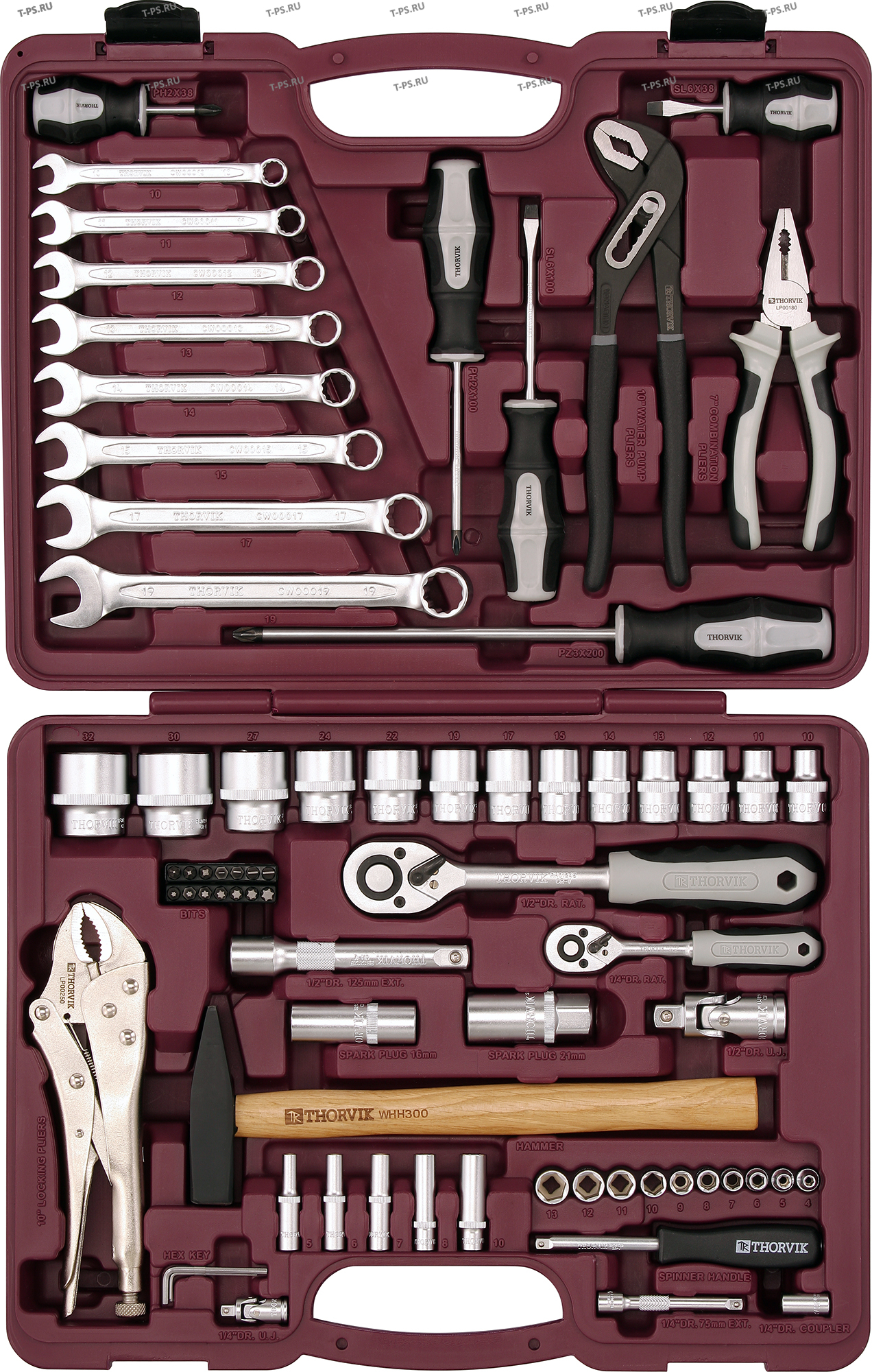 UTS0072 Набор инструмента универсальный 14, 12DR, 72 предмета